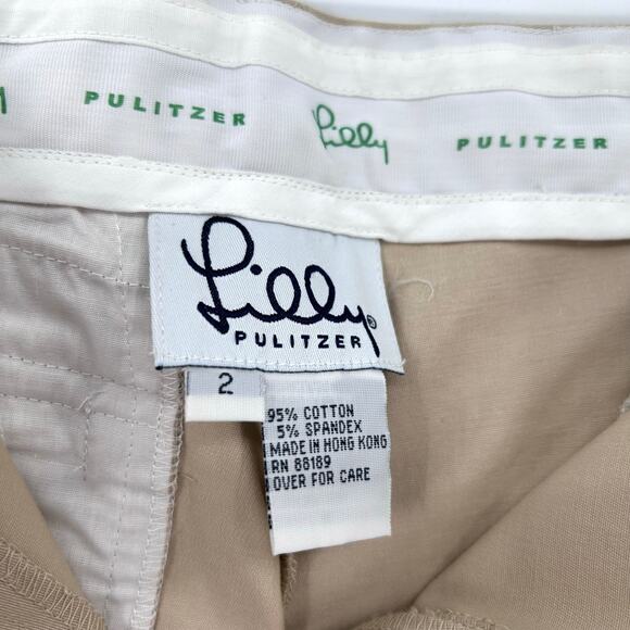 Vintage Lilly Pulitzer Chino Pants Tuxedo Side Stripe Straight Leg Womens Sz 2 - Picture 7 of 11